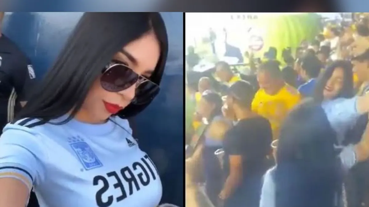 Video: Aficionada de Tigres se emociona y se levanta la blusa