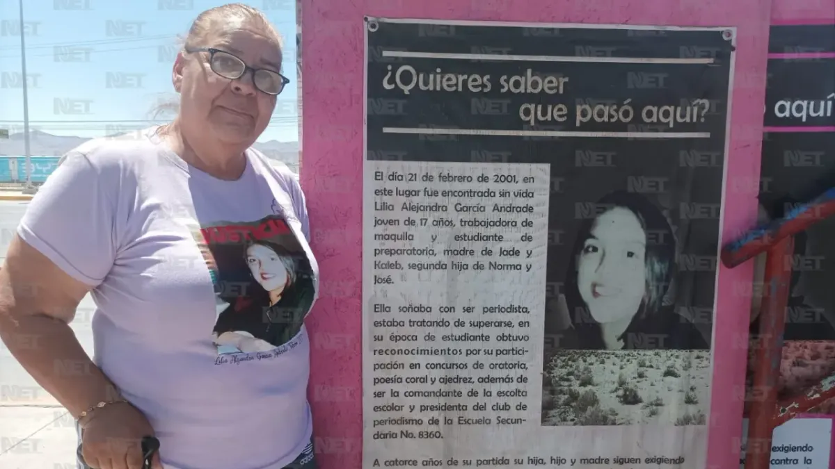 Madre de Lilia Alejandra regresa a Juárez a 23 años del feminicidio