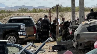 Realizan operativo en yonke; revisan más de 200 vehículos