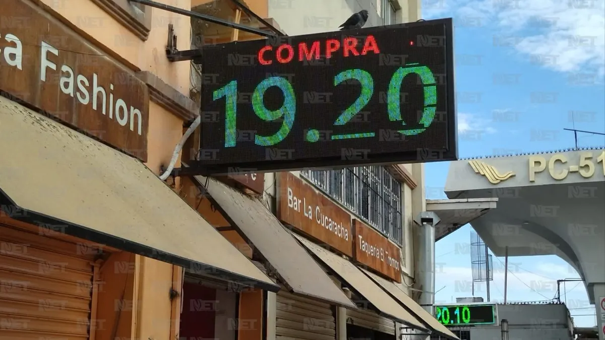 Venden dólar a 20.20 pesos en Juárez