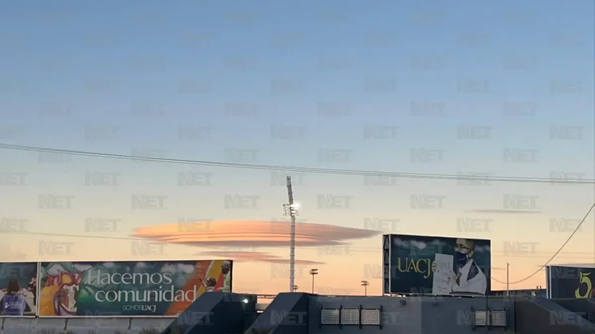 ¿Un OVNI? Cautiva nube a juarenses
