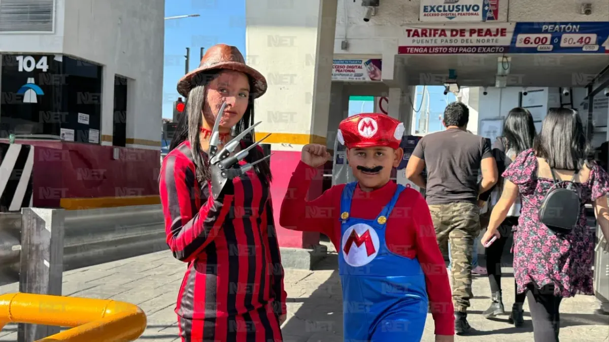 Halloween: Juarenses cruzan a El Paso para pedir dulces