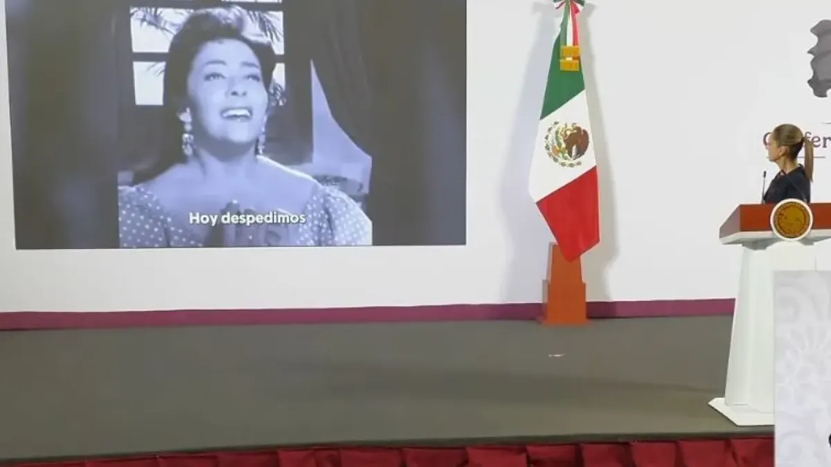 Homenajea Sheinbaum a Silvia Pinal en 'La Mañanera del Pueblo'