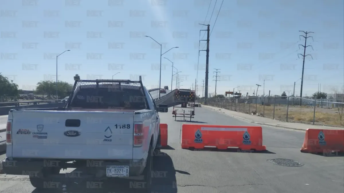 Reparan hundimiento junto al puente Versalles