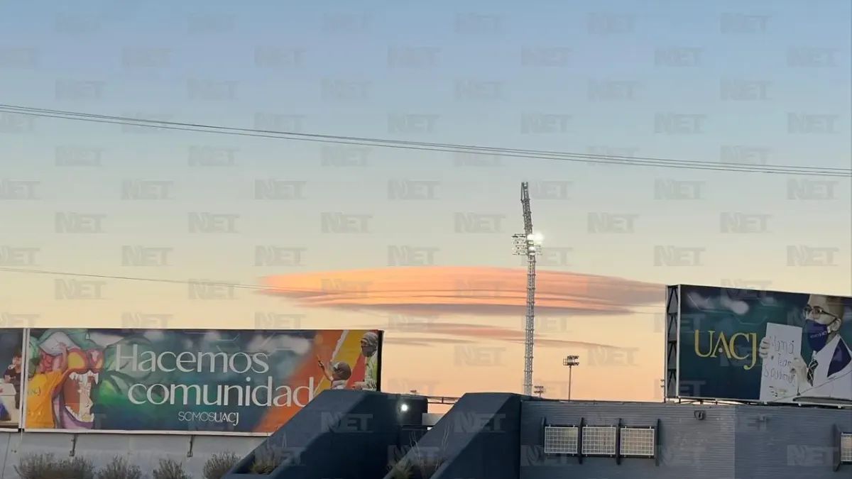 ¿Un OVNI? Cautiva nube a juarenses